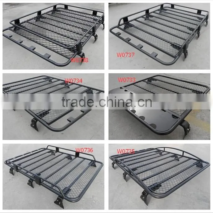 Clamp Brackets Roof Rack Cargo Auto Top Luggage Carrier Basket Traveling Holder