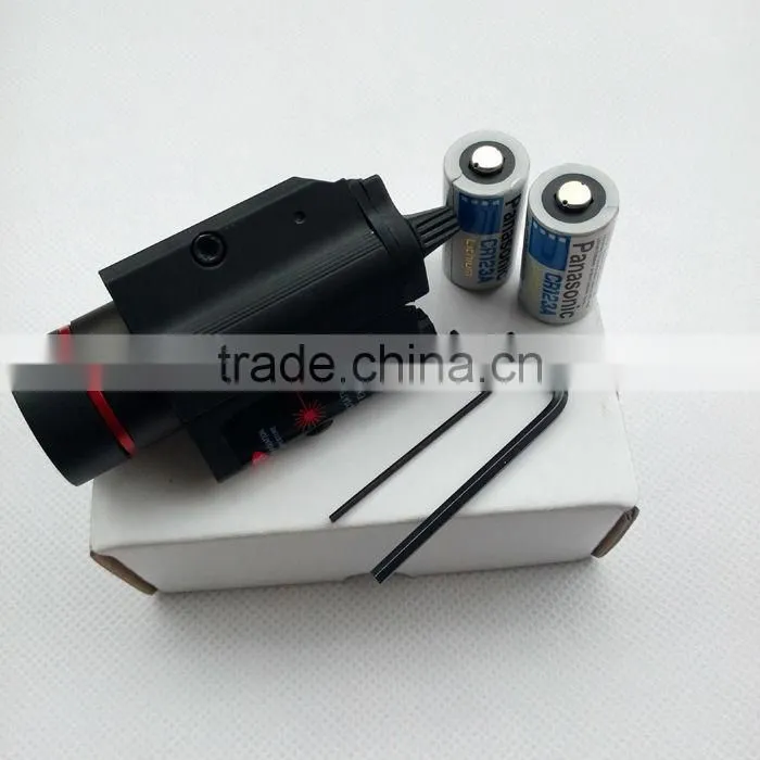 Tactical red laser sight and 200 lumen CREE Q5 LED light combo with strobe laser