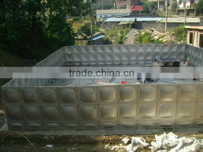 Capacity from 0.125m3 to 1500m3. Huili stainless steel panel water tank