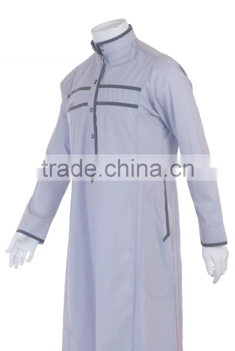 2016 latest Islamic Clothing Men's Abaya Muslim Throbe