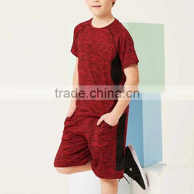 student's College outfit 2017 new school children's sportswear short sleeved two pieces