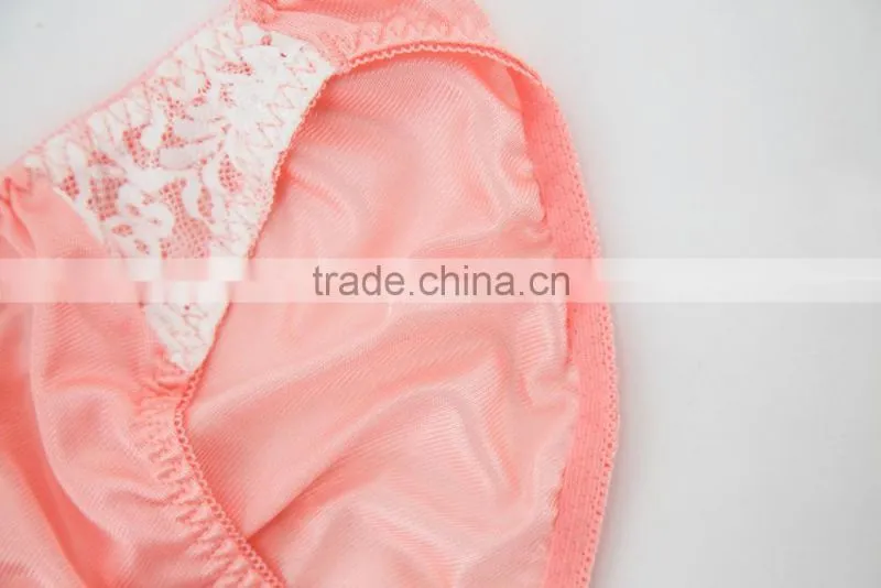 Good Quality Custom 100% Silk Sexy Fancy Woman Underwear