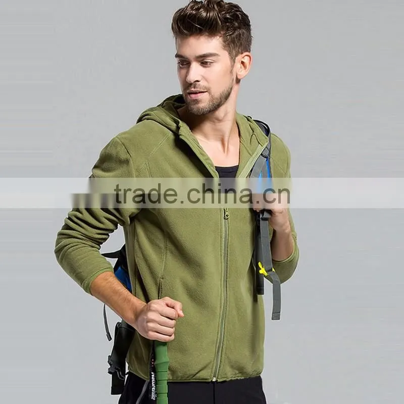 Winter outer super warm hooded fleece jacket
