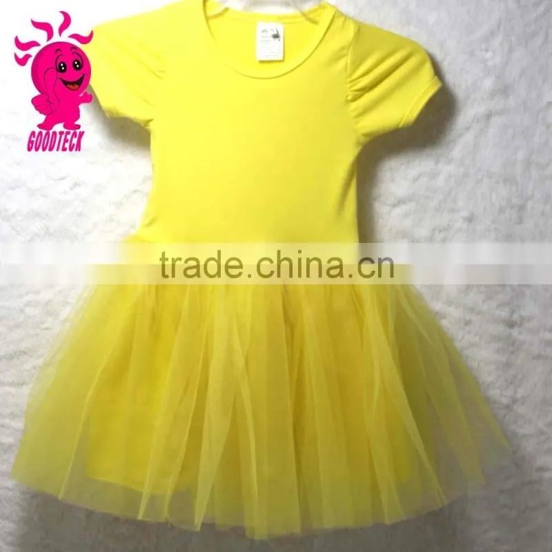new wholesale girls ruffle tulle tutu dress baby girl dress solid color tutu dress