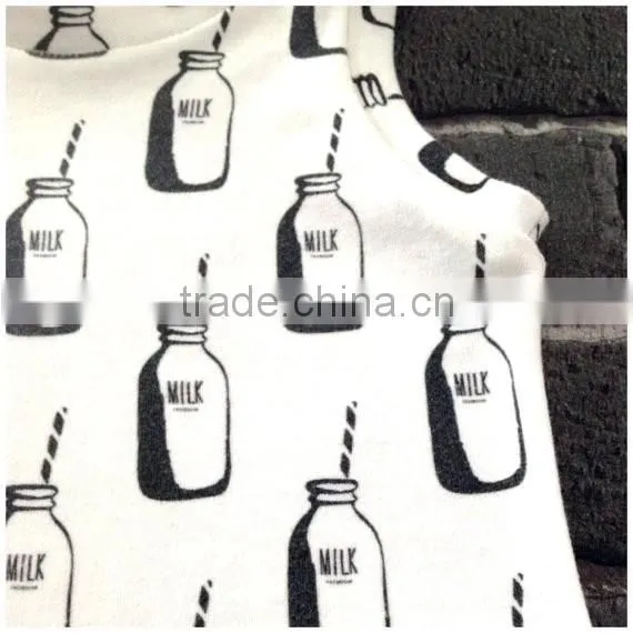 2016 Spring New Arrive Baby Black And White Milk Romper Newborn Baby Playsuit