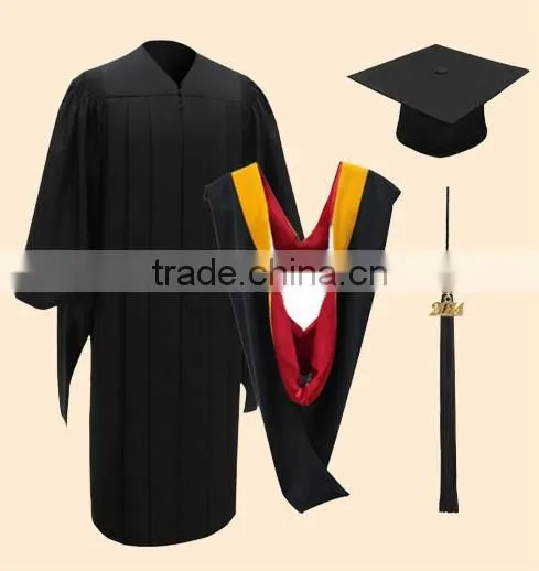 Customized shiny graduation gown from Shanghai Shoujia