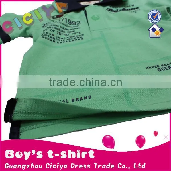 OEM summer polo boy short sleeve tshirt
