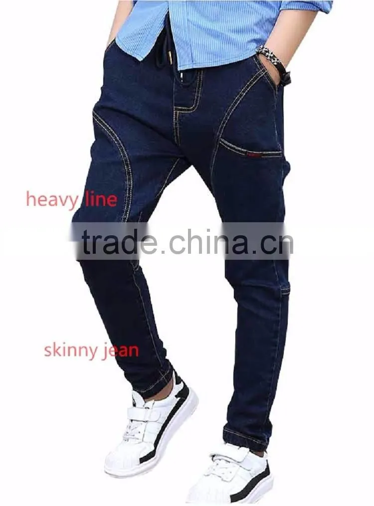 2017 best sell new design jeans latest casual new style boys pants