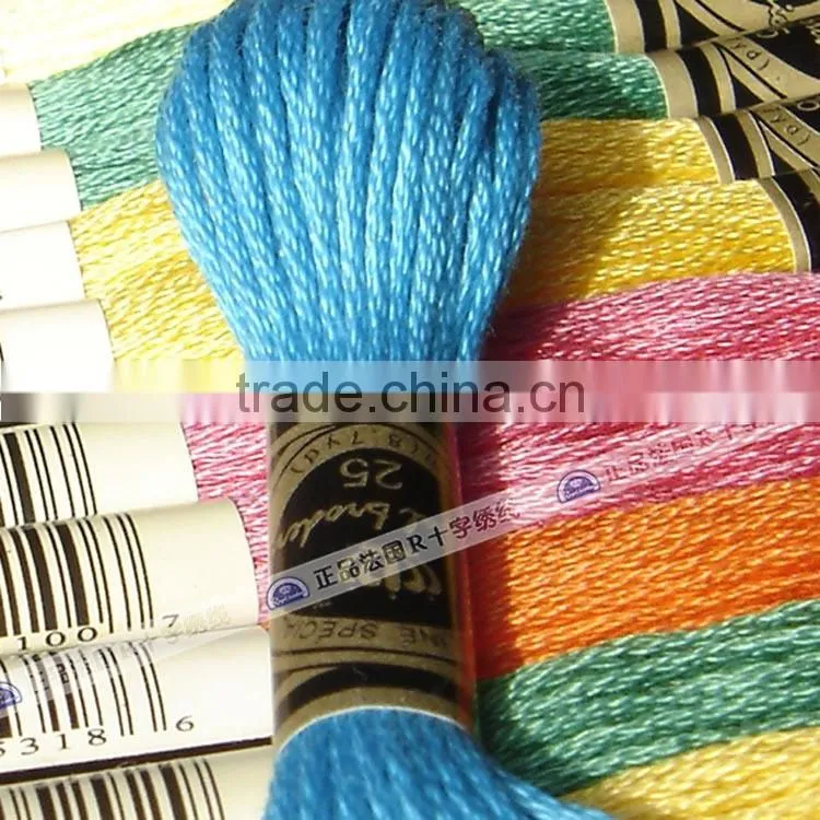 100% Similar DMC 447 cotton thread Embroidery Floss Cross Stitch