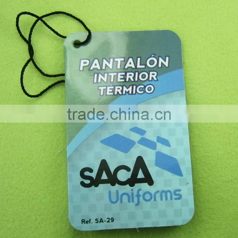 Paper labels hang Garment Tag