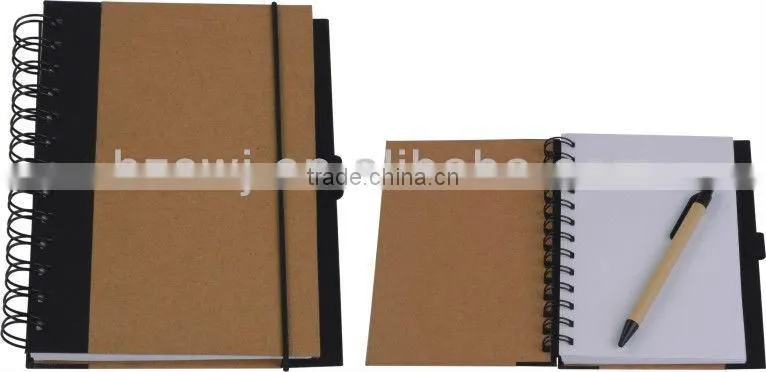elastics recycle notebook /hardbound notebook/diary notebook