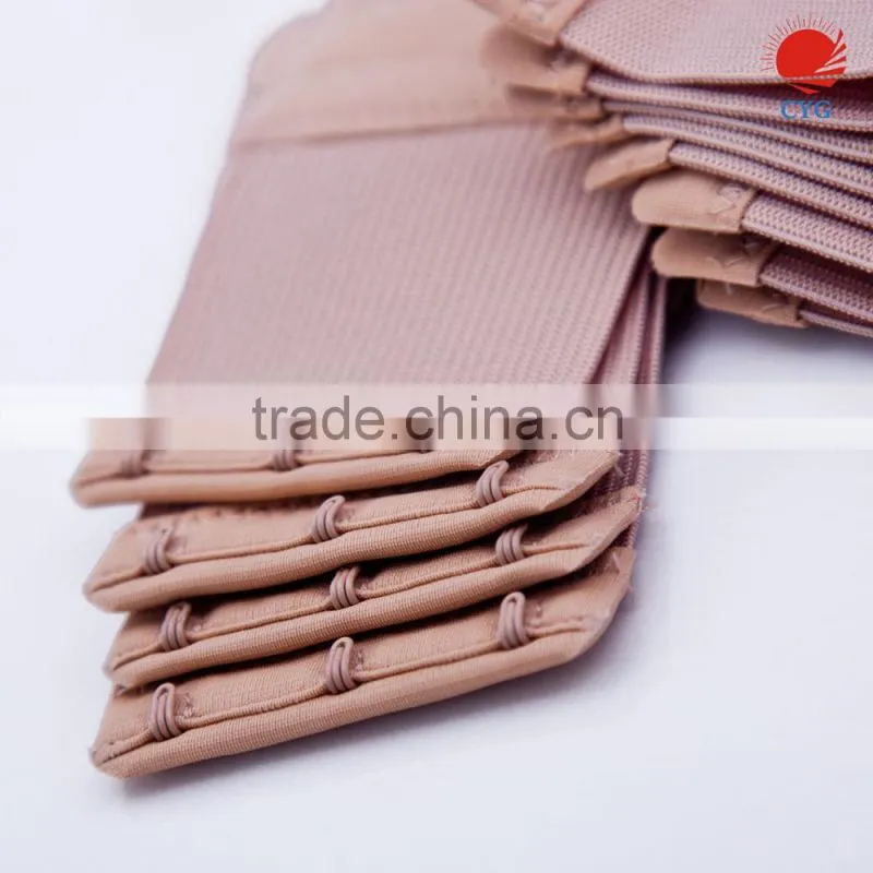 CYG HOT SELLING Elastic bra extend hook and eye tape for sale