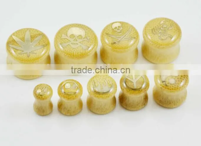 wooden ear plug /ear expander/ear flesh tunnel body jewelry WD014