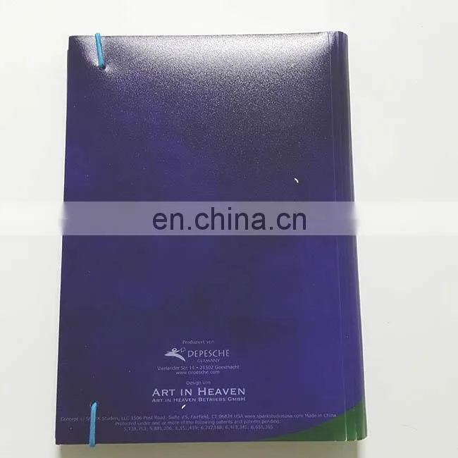 2017 free samples hardcover a4 szie notebook custom printing with led light