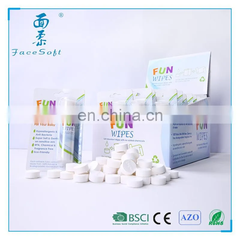 Promotional Gift Compressed Magic Towel.Compressed Tissue with Box Packing