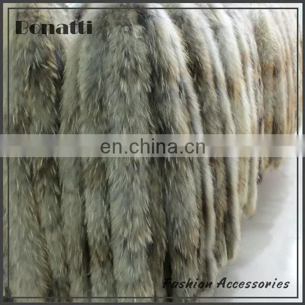 Hight quality white fox tail fur trim