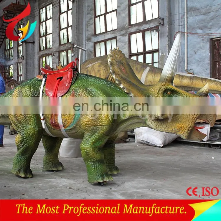 Playground equipment dinosaur ride for child