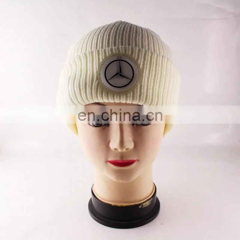 Best seller led lighted glow hat flashing woven winter hat warm flashing Hat