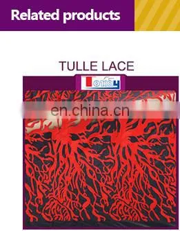 Fashionable embroidered organza bridal fabric