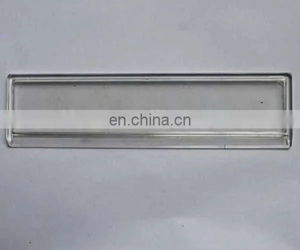 promotional 15cm clear blank plastic straight ruler with round corner