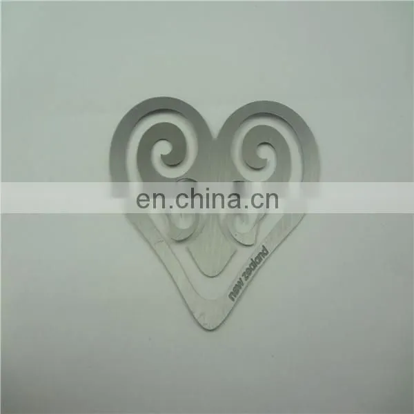 custom silver bird metal bookmark