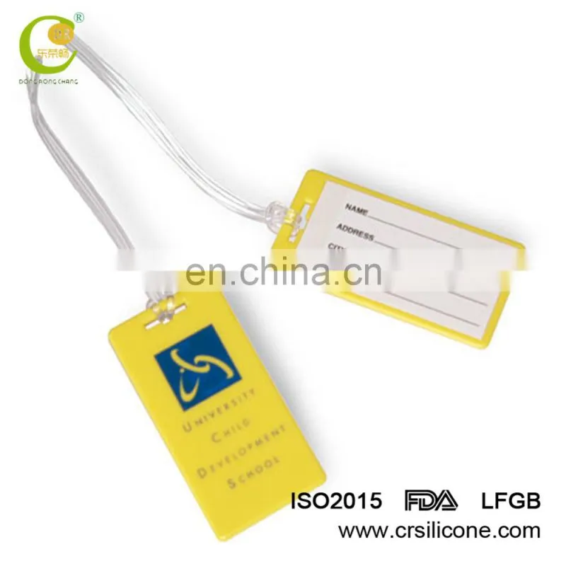 Direct Sale Custom Personalised Eco-Friendly Pvc Luggage Name Tags From Factory