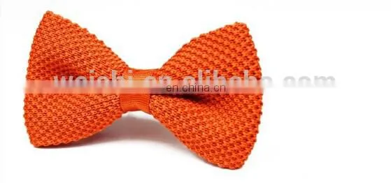 silk solid color knit tie for men