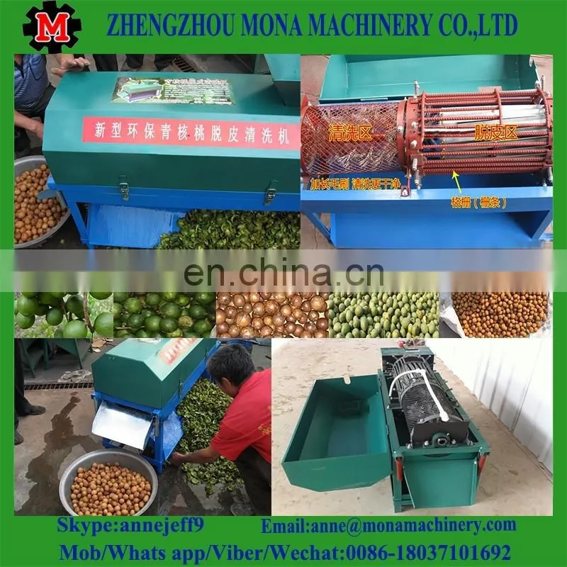 Green Walnut washing Peeling Machinery | Walnut peeler machine on sale