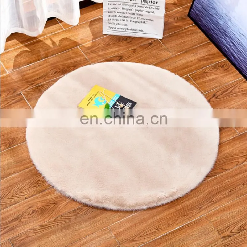 super soft white faux rabbit fur area rug carpet