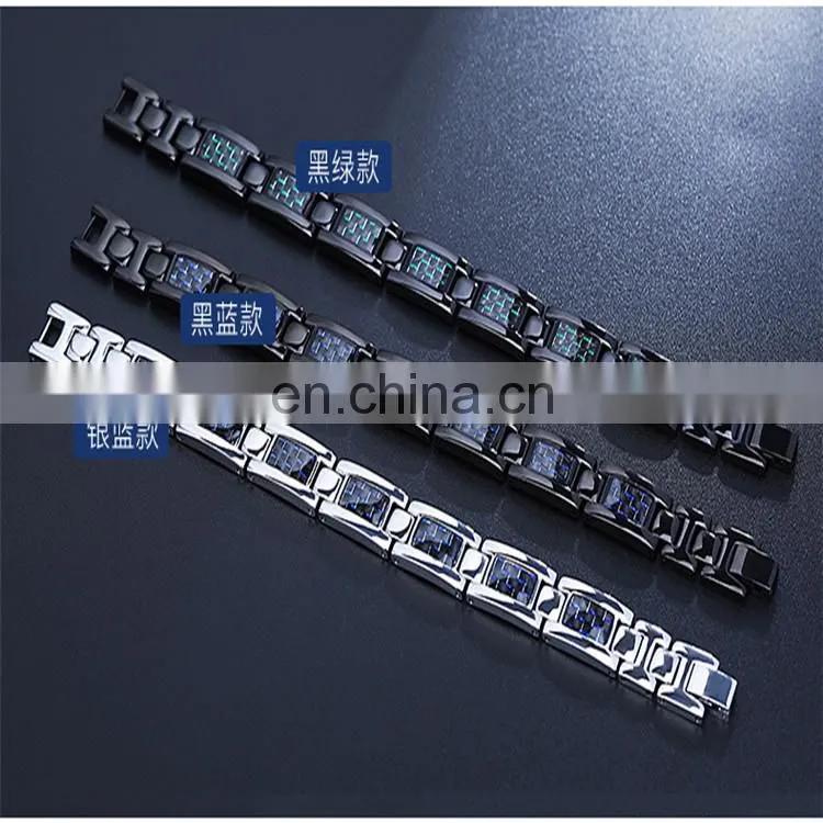 Far infrared 3000 gauss titanium magnetic therapy bracelet
