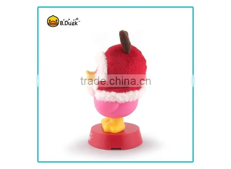 B.Duck plastic pvc vinyl figurine for Christmas promotional