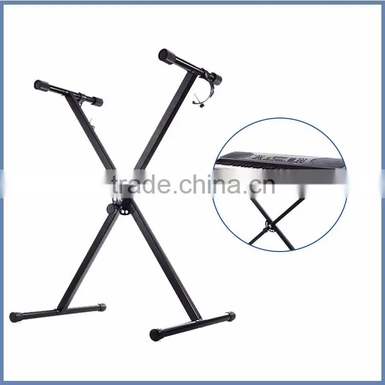 Automatically lock double x keyboard stand