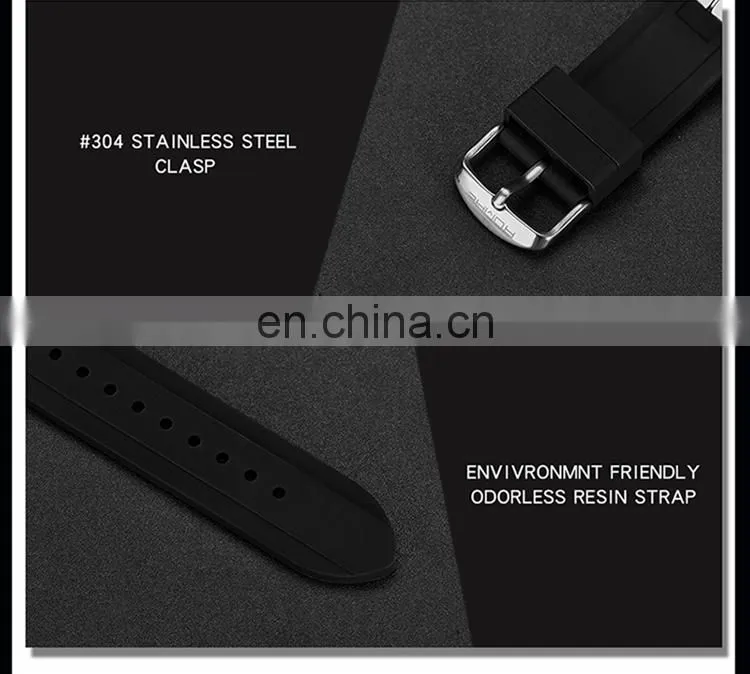 SANDA 795-1 Latest Water Resistant Analog Digital Silicone Watches Fashion Branded Wrist Watch