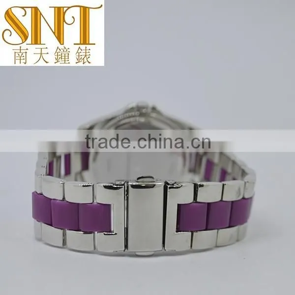 japan movt quartz watch gold steel crystal stone lady watch luxury beautiful vogue
