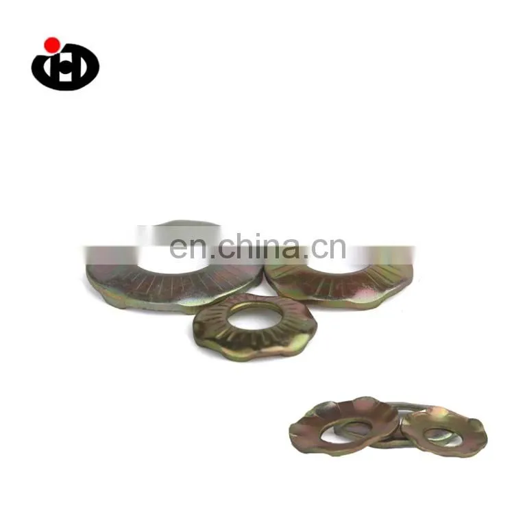 High Tensile JINGHONG Knurled Ground Six Point Bronze Spring Washer