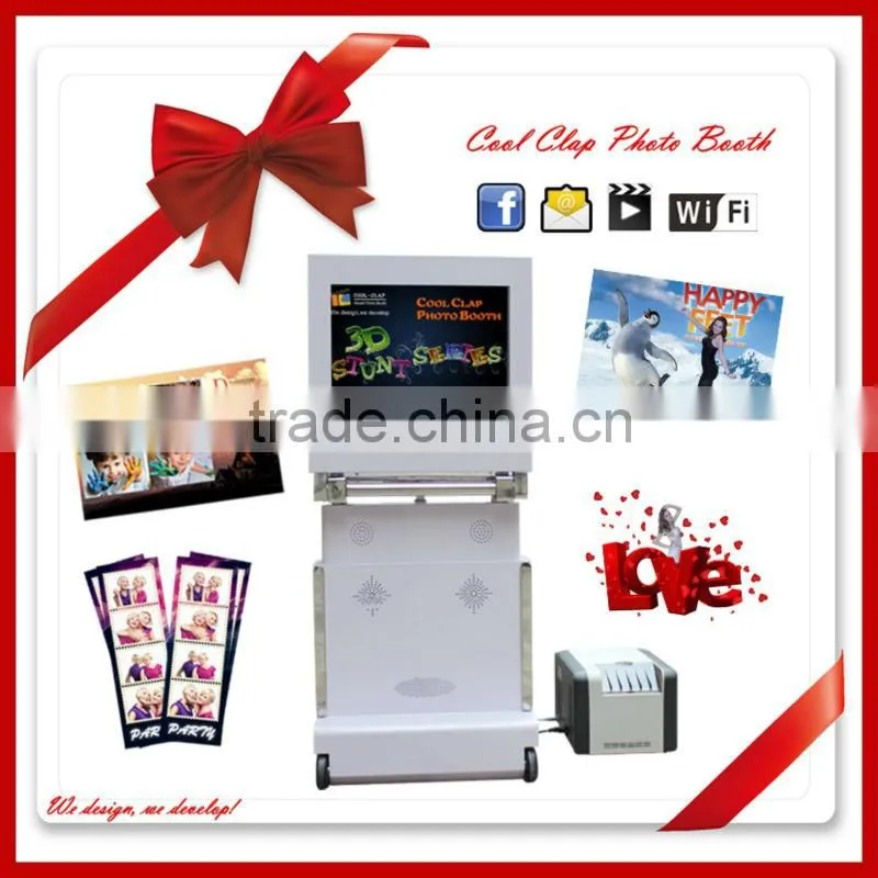 Party Funny Photos Taking 3D Effects Photo Booth With Smart Software