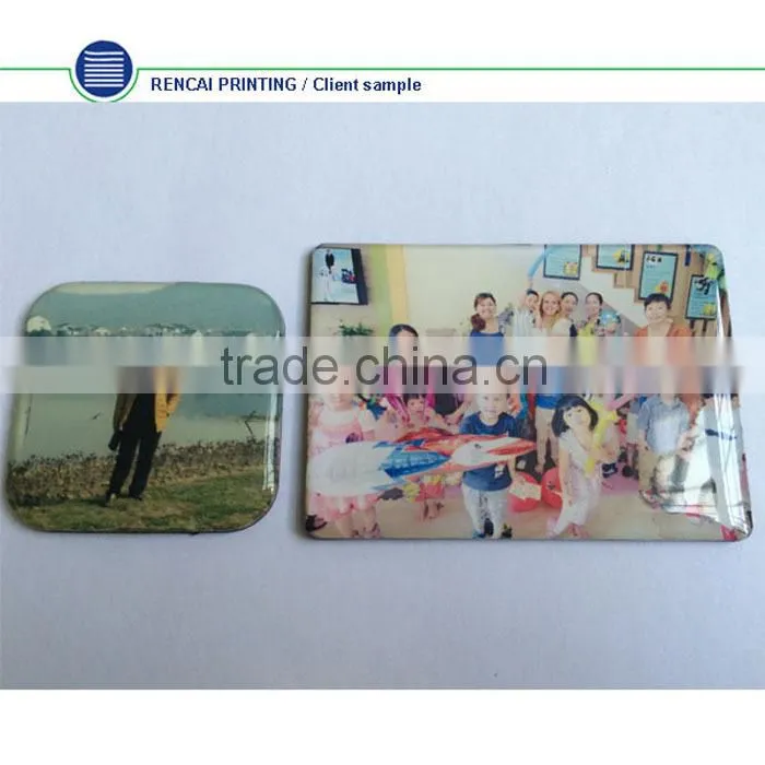 Professional fridge magnet manufactory waterproof crystal rubber fridge magnet