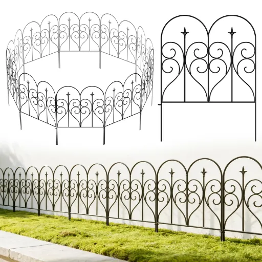decorative wrought iron fence panels (1)