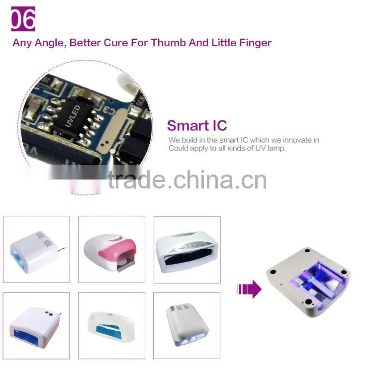 Factory Sale New 405nm 9w nail uv lamp bulb for Nail Art/Nail Curing Replacement for UV Bulb 12s Curing Time 10000h Long Life