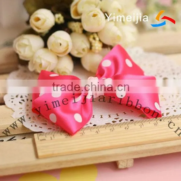 single face dots printed satin ribbon