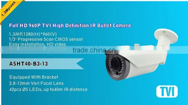 FULL HD Vari Focal 2.8-12mm CMOS CCTV Camera system Night Vision camera bullet waterproof TVI High Definition Bullet Camera