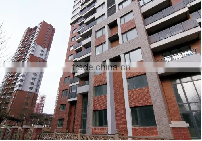 China Suppler Fujian outside wall ceramic decorative red brick wall tile