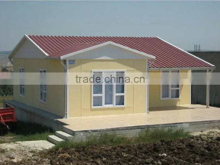 modern steel villa/2 story prefab home/prefabricated house design