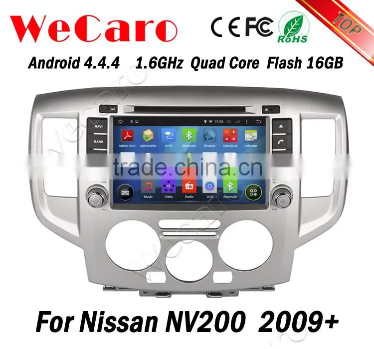 Wecaro 8" android 4.4.4 WC-NS8200 WIFI 3G car radio player for nissan nv200 car dvd gps 2009 2010 2011 2012