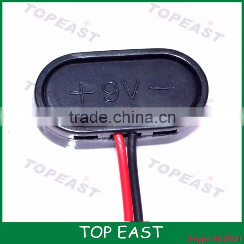 High quality copper material 9v battery snap clip Connector w Lead Wires
