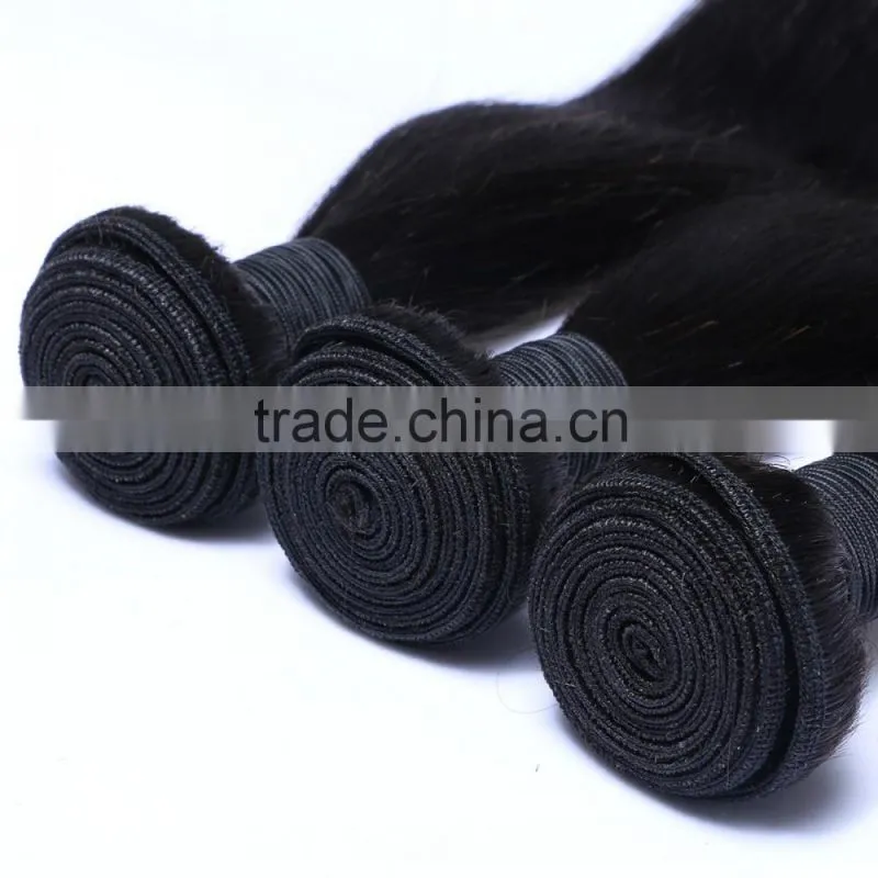 Cheap remy virgin human hair weaving Peruvian straight hair