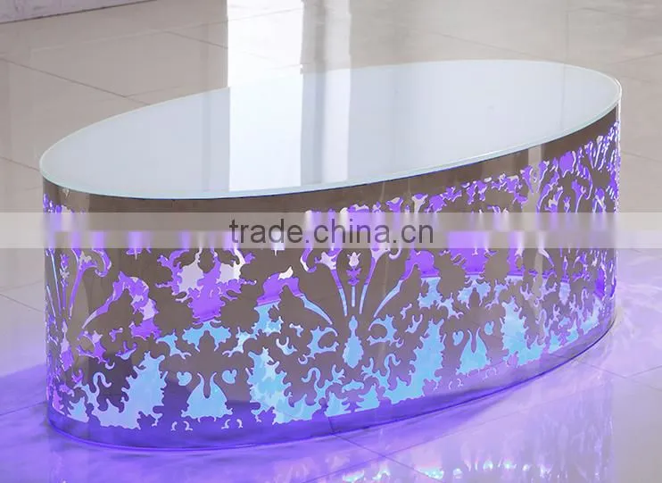 latest design LED light wedding table