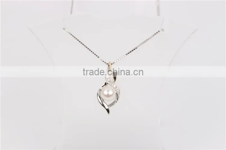 pearl pendant design for girl silver jewelry