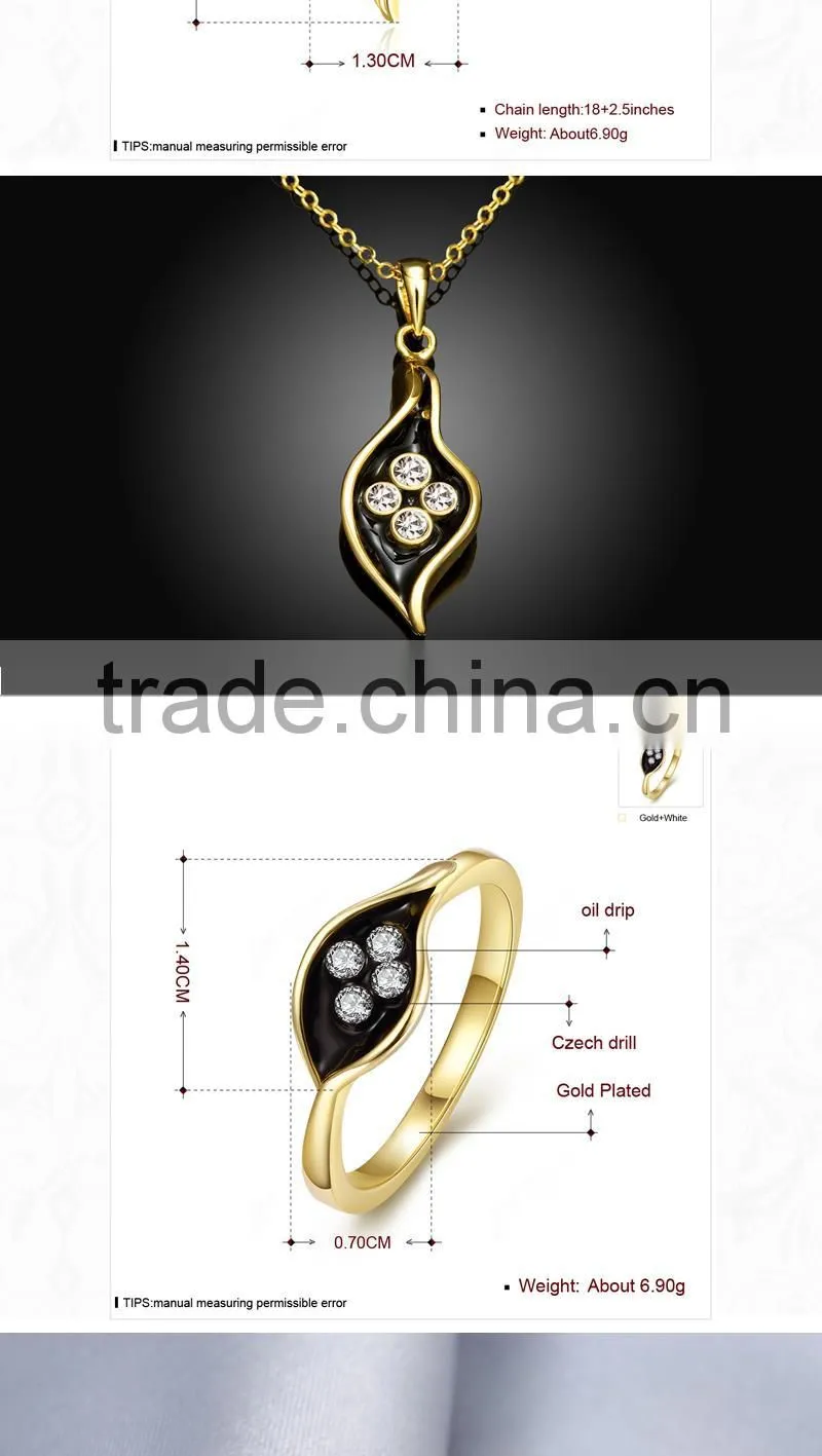 2015 18K Gold Full Jewelry Set For Women