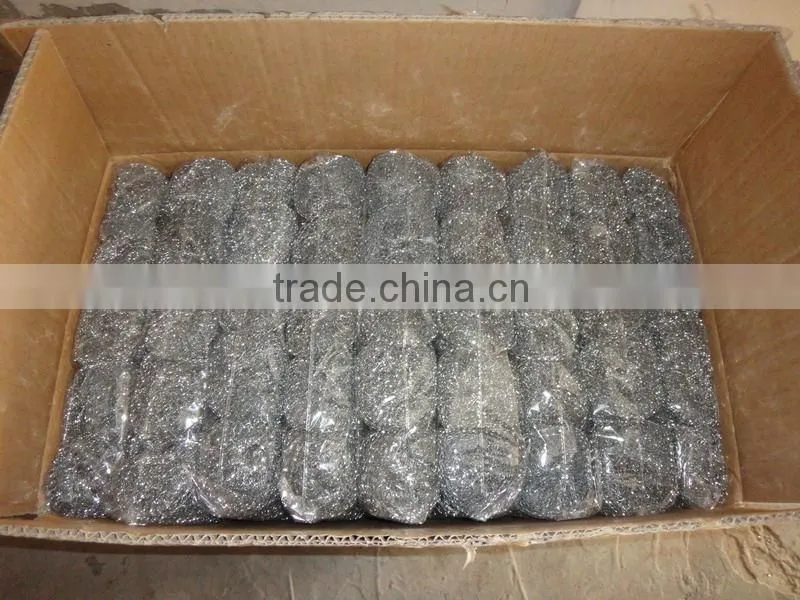 galvanized knitting mesh scrubber